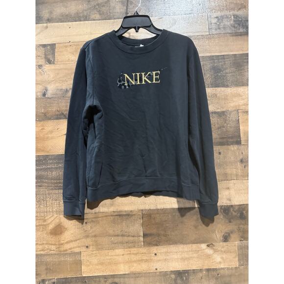 Nike - Black- Crewneck Sweatshirt- Size M - Picture 1 of 8